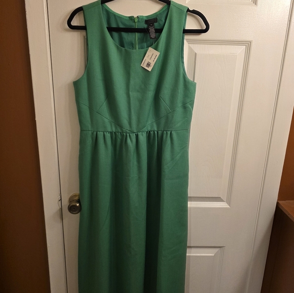 Elegant J Crew Green Sleeveless Dress - Picture 8 of 12